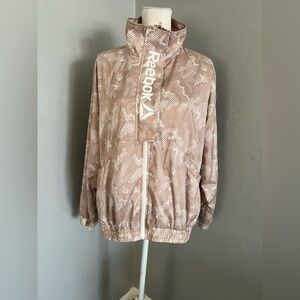 Reebok Light Pink Patterned Jacket size L